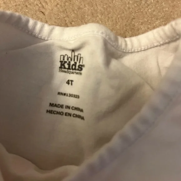 Girls Tshirt, Tank Top and Jean Shorts Size 4T - Picture 6 of 6